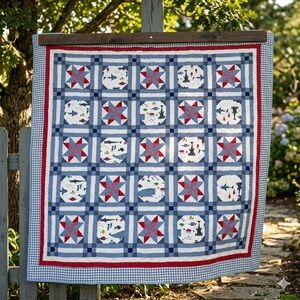 Handmade Friendship Star FINISHED Patchwork Queen Size 100%Cotton QUILT